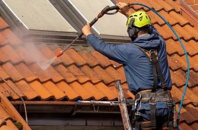 Démoussage et hydrofuge de toiture à Tassenières